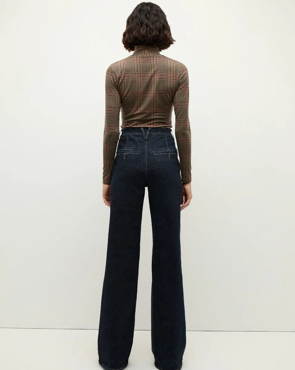 Crosbie Wide-Leg Jeans in Indigo Denim>Veronica Beard Online