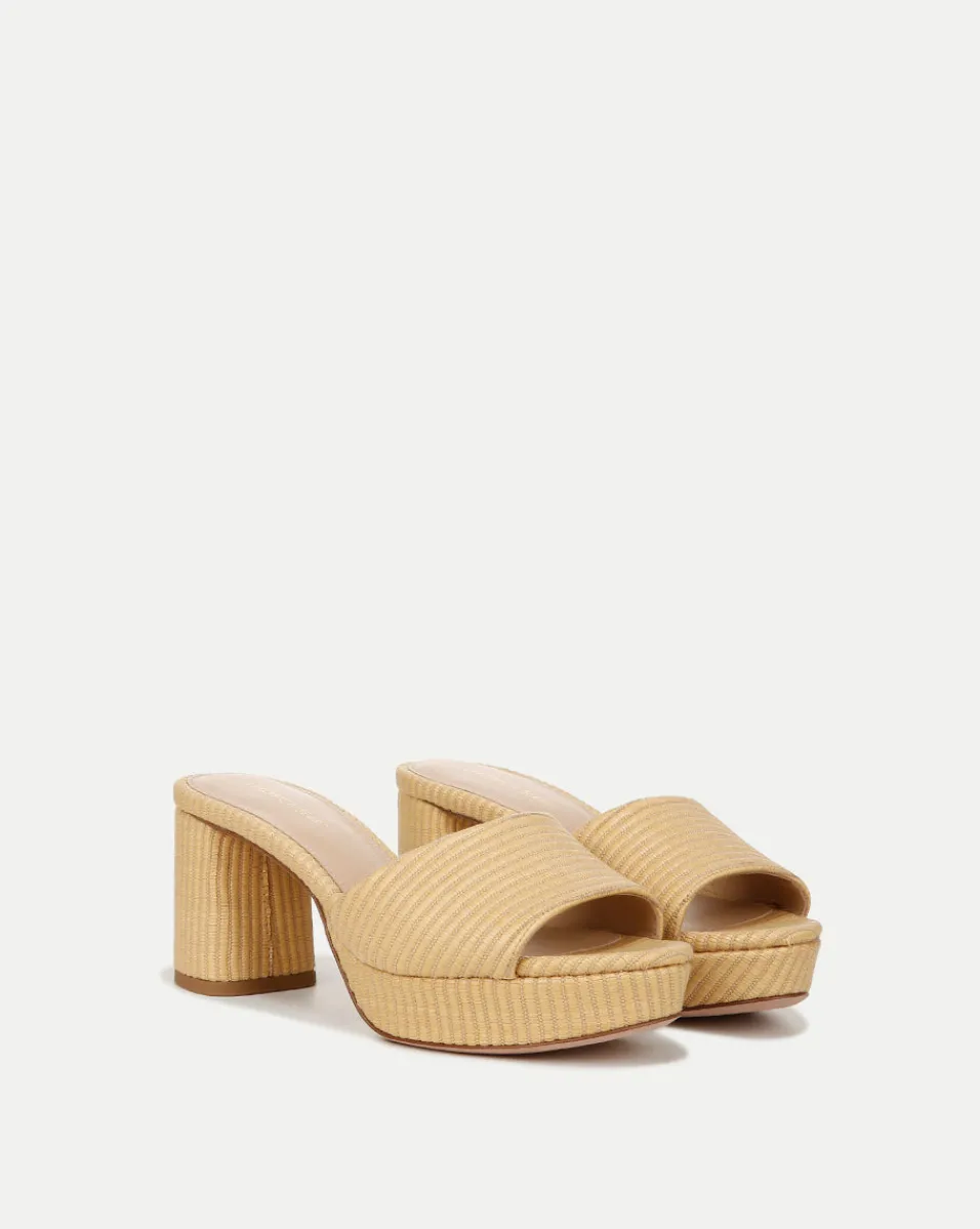 Dali Raffia Platform Heel Sandal>Veronica Beard Hot