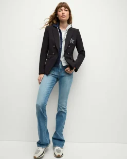 Dallas Cowboys Dickey Jacket in Navy/Silver>Veronica Beard Clearance