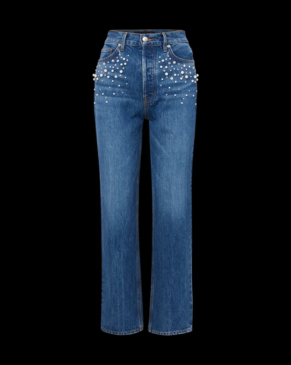 Daniela Straight Leg Jean in x Poppy Delevingne>Veronica Beard Discount