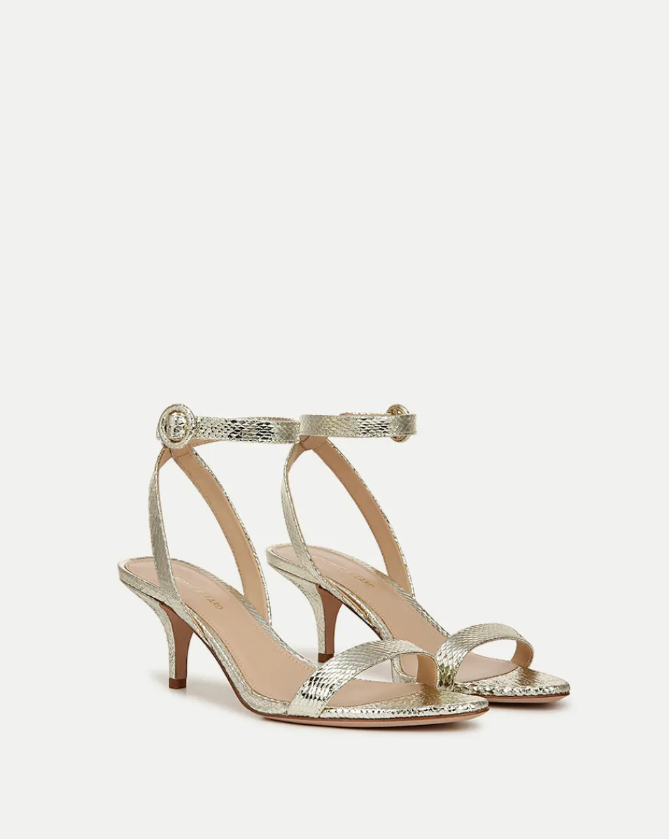 Darcelle Metallic Leather Sandal in>Veronica Beard New