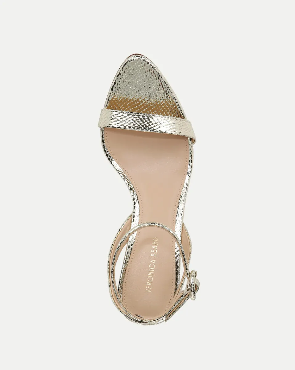 Darcelle Metallic Leather Sandal in>Veronica Beard New