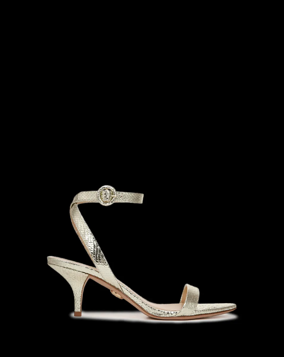 Darcelle Metallic Leather Sandal in>Veronica Beard New