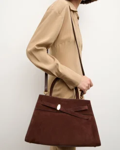 Dash Suede Bag in>Veronica Beard Hot