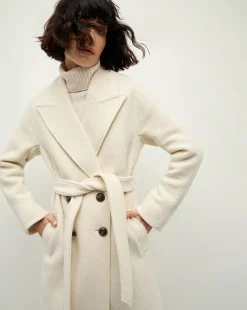 Della Wool Dickey Coat in>Veronica Beard Outlet