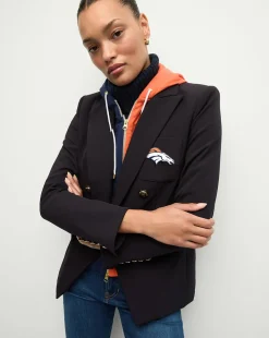 Denver Broncos Dickey Jacket in Navy/Gold>Veronica Beard Outlet