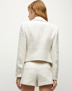 Diego Tweed Dickey Jacket in Ivory Multi><noscript><img width=