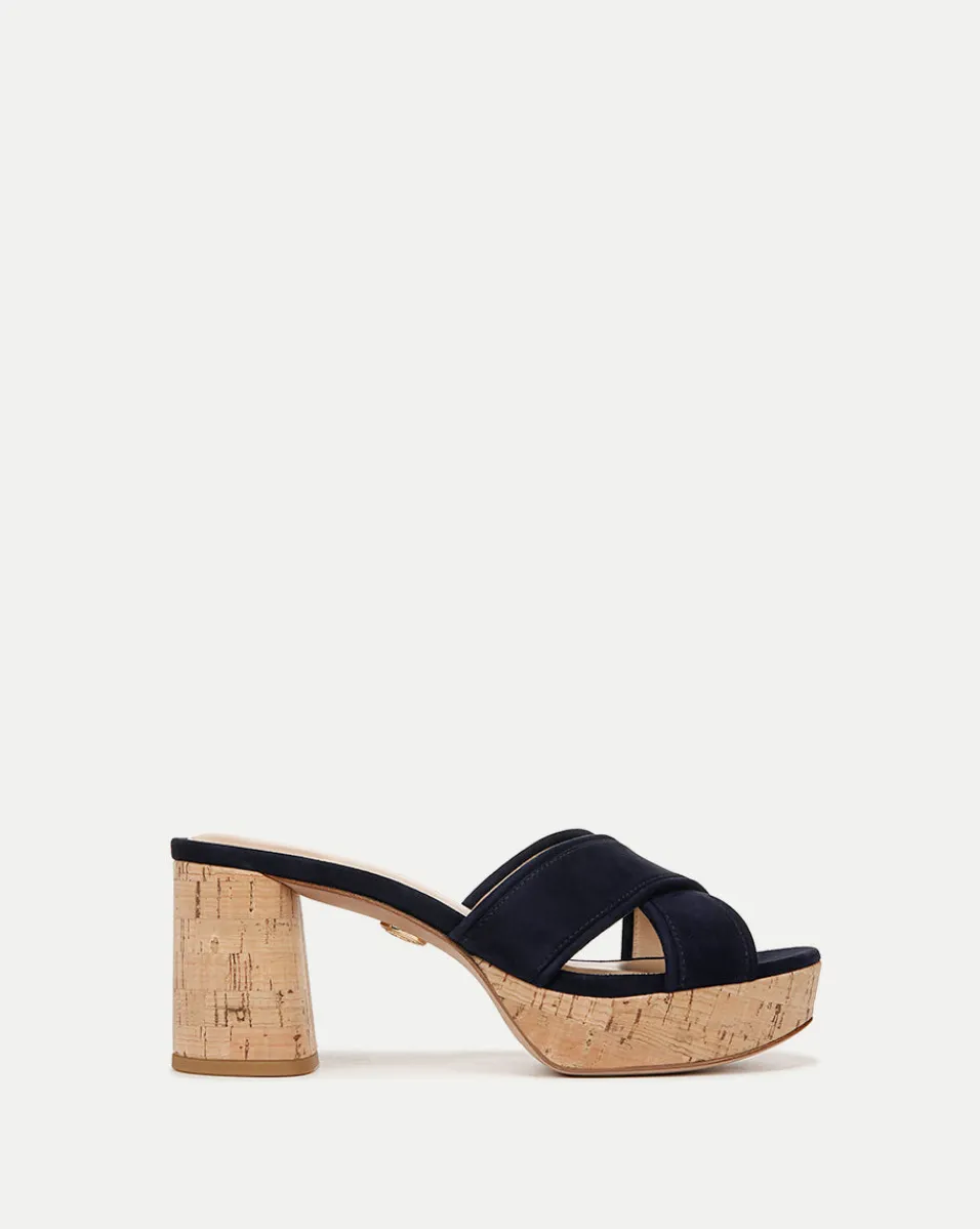 Dory Blue Block-Heel Sandal>Veronica Beard Outlet