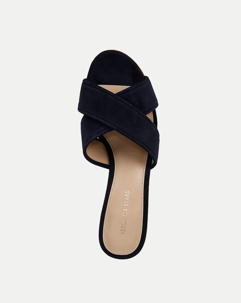 Dory Blue Block-Heel Sandal>Veronica Beard Outlet