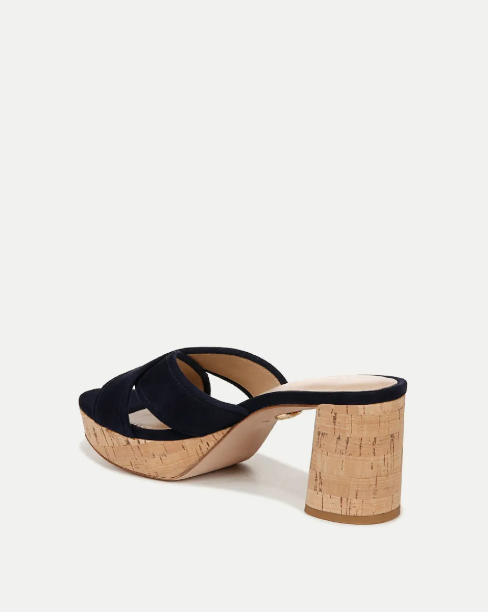 Dory Blue Block-Heel Sandal>Veronica Beard Outlet