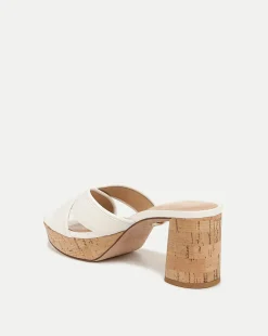 Dory White Cork Block-Heel Sandal><noscript><img width=