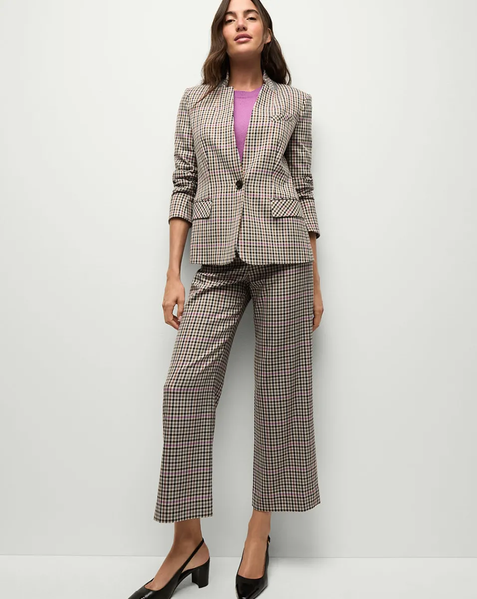 Dova Pant in Oat Multi>Veronica Beard New