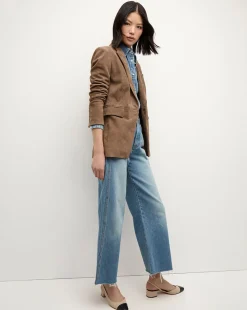 Duane Suede Dickey Jacket in Brown><noscript><img width=