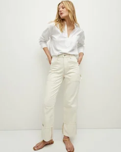 Dylan Cuffed Cargo Straight-Leg Jean in>Veronica Beard Online