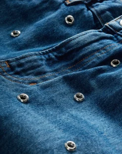 Dylan Grommet Straight-Leg Jeans in Blue Denim><noscript><img width=