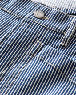 Dylan Striped Cargo Straight-Leg Jean in Solstice Stripe><noscript><img width=