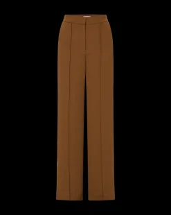 Edia Matte Crepe Pant in Deep Ochre><noscript><img width=