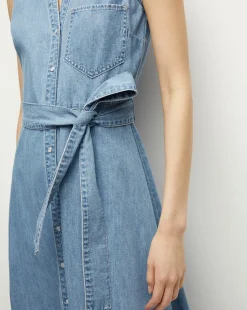 Edwina Denim Shirtdress in><noscript><img width=