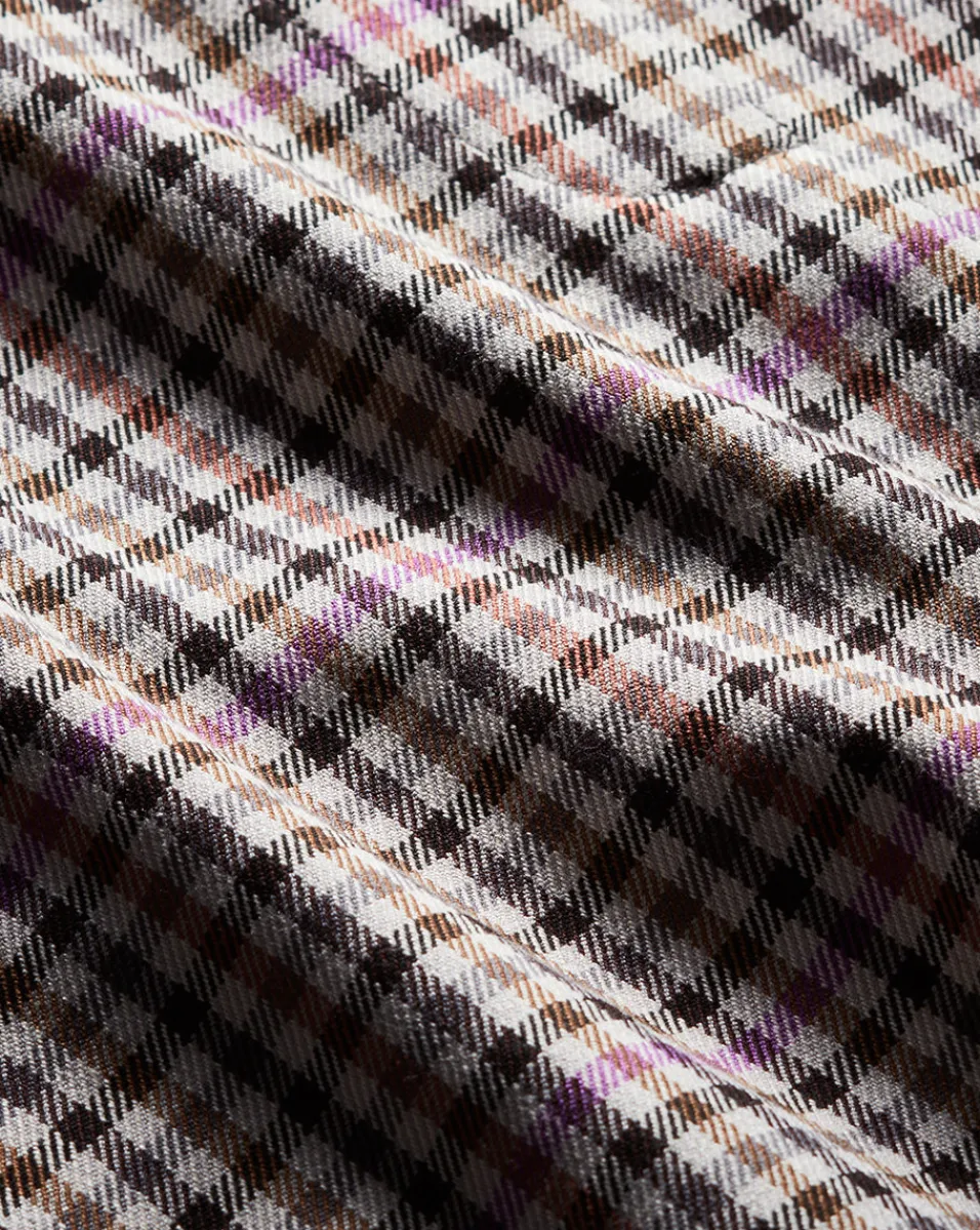 Elara Plaid Mini Skirt in Oat, Pink & Red Check>Veronica Beard Hot