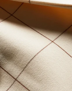 Elara Plaid Skirt in Ecru/Deep Ochre><noscript><img width=