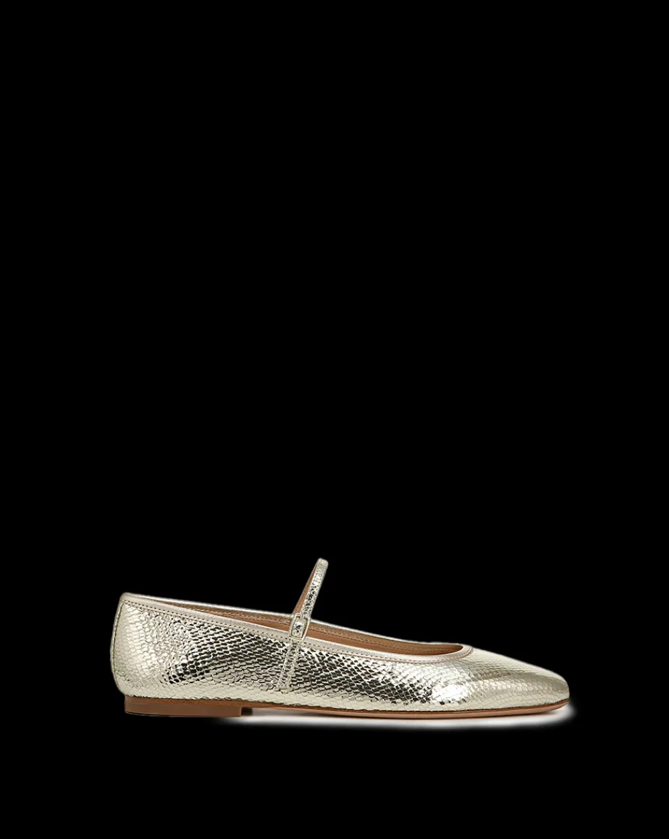 Ellie Metallic Flat in>Veronica Beard Discount