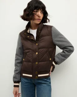 Ethan Puffer in Dark Chocolate>Veronica Beard Outlet