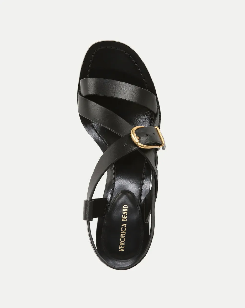 Etta Leather Sandal in>Veronica Beard New