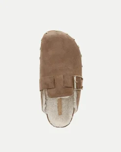 Fern Shearling Clog in Suede><noscript><img width=