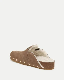 Fern Shearling Clog in Suede><noscript><img width=