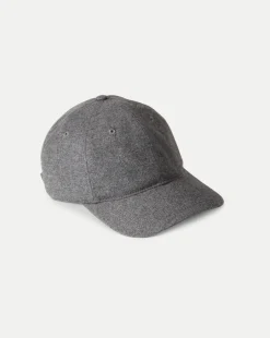 Flannel Baseball Cap in Heather Grey>Veronica Beard Hot