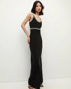 Flores Rhinestone Maxi Dress in>Veronica Beard Outlet