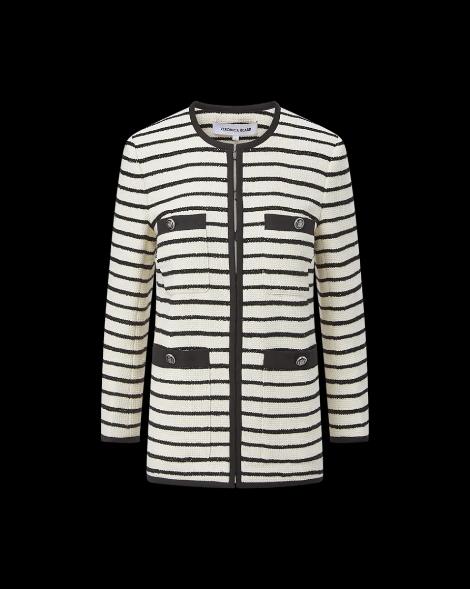 Foster Striped Dickey Jacket in>Veronica Beard Best