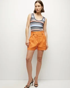 Franzi Stretch-Linen Short in>Veronica Beard Online