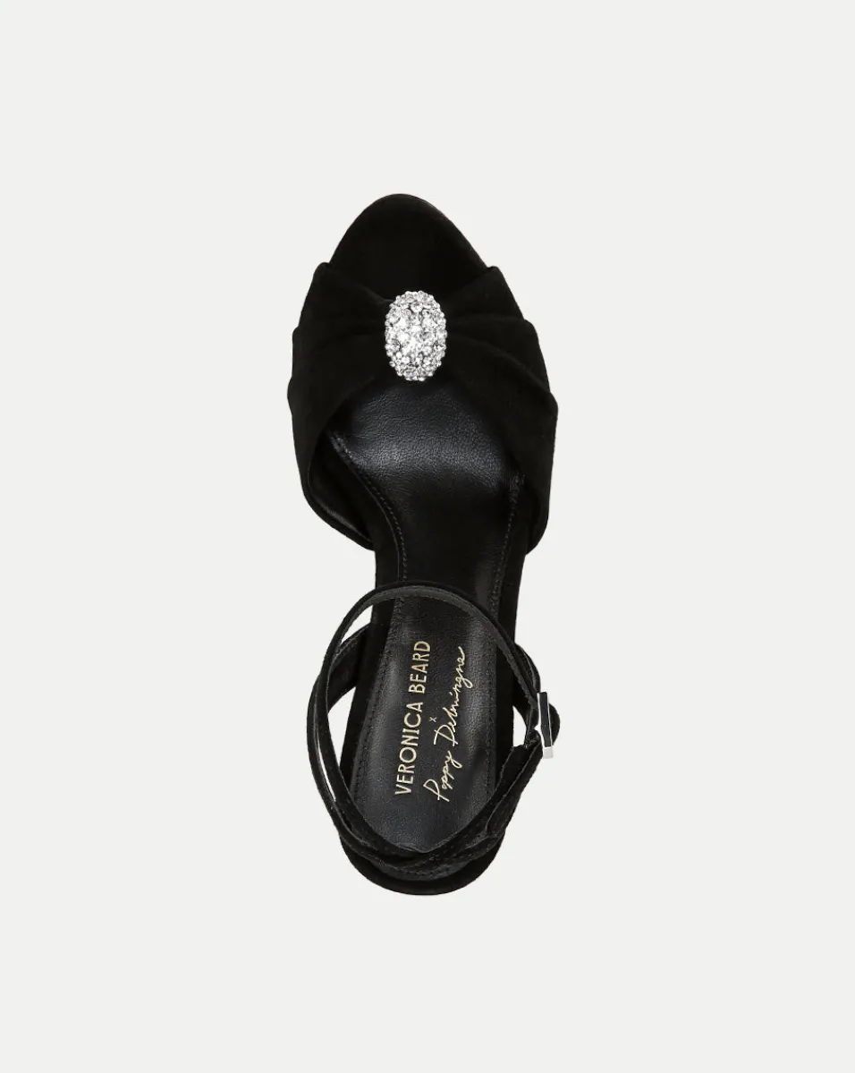 Genevieve Peep-Toe Sandal in x Poppy Delevingne>Veronica Beard Hot