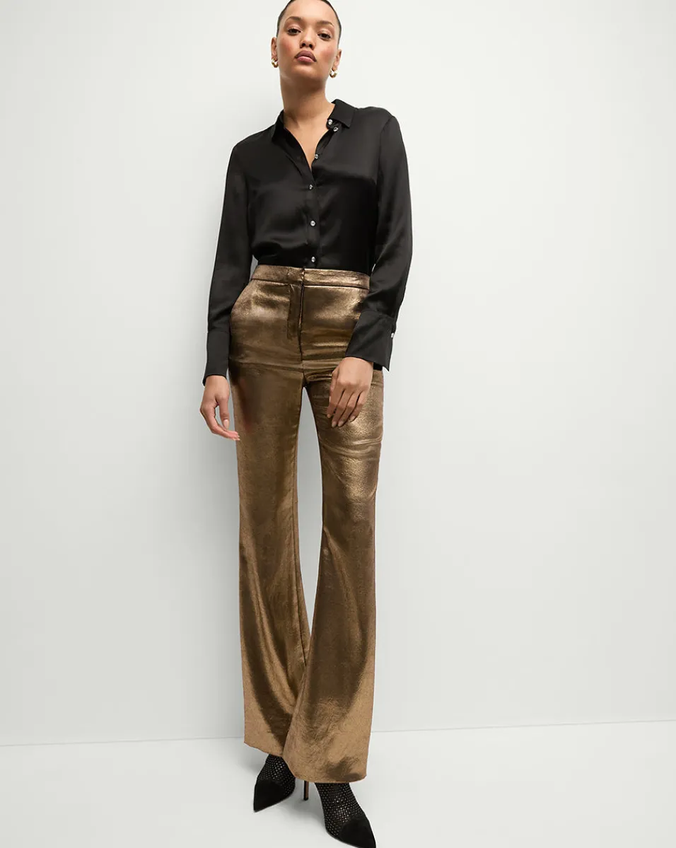 Gracie Pant in Vintage Gold x Poppy Delevingne>Veronica Beard Best
