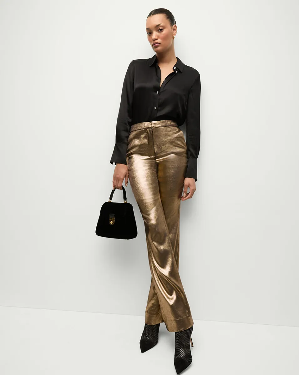 Gracie Pant in Vintage Gold x Poppy Delevingne>Veronica Beard Best