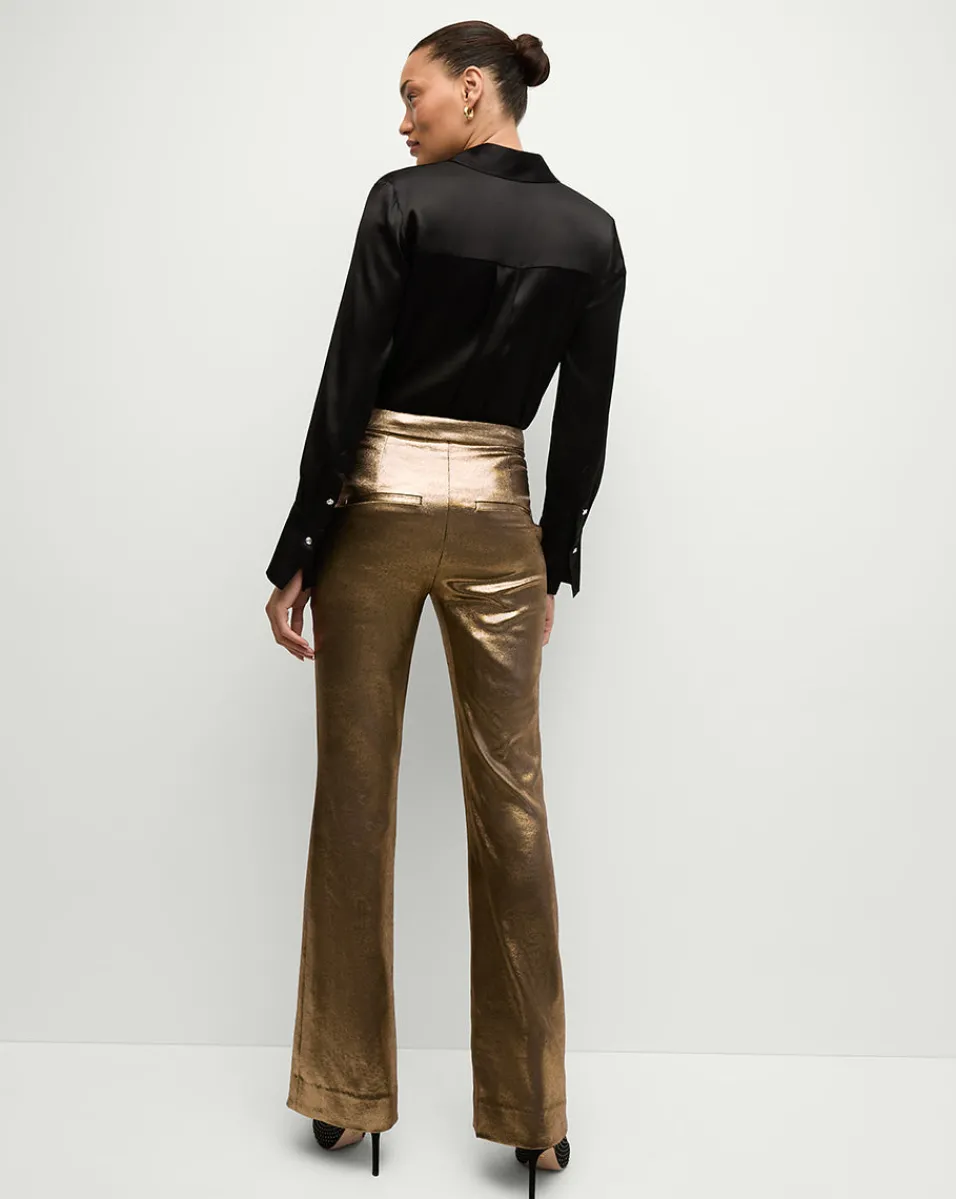Gracie Pant in Vintage Gold x Poppy Delevingne>Veronica Beard Best