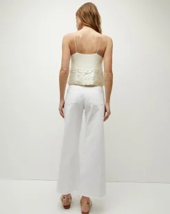 Harmoni White Sequin Tank><noscript><img width=