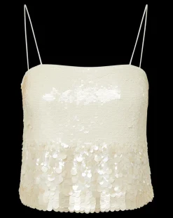 Harmoni White Sequin Tank><noscript><img width=