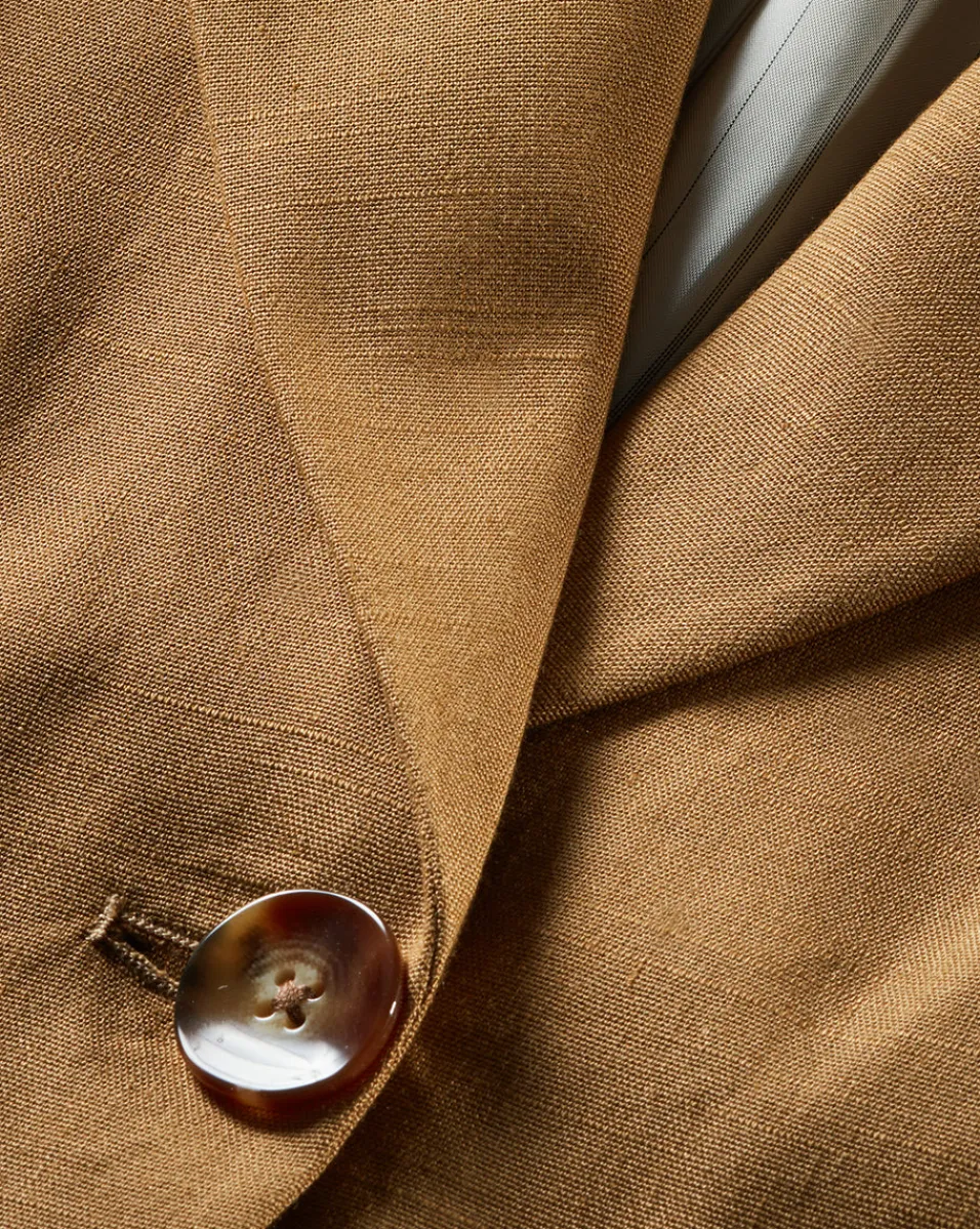 Hayward Khaki Linen Jacket | Relaxed Fit>Veronica Beard Best