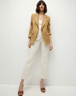 Hayward Khaki Linen Jacket | Relaxed Fit><noscript><img width=