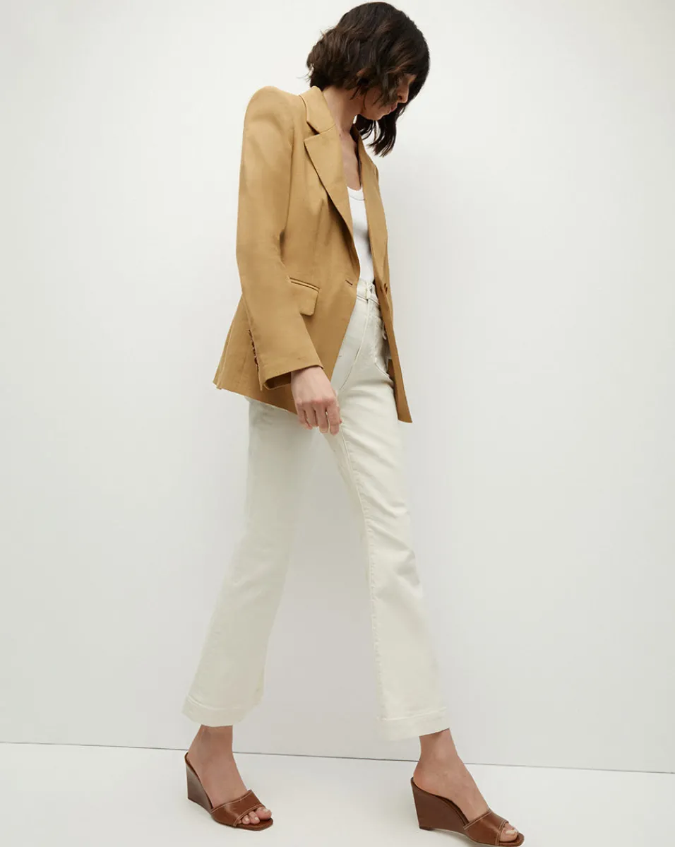 Hayward Khaki Linen Jacket | Relaxed Fit>Veronica Beard Best