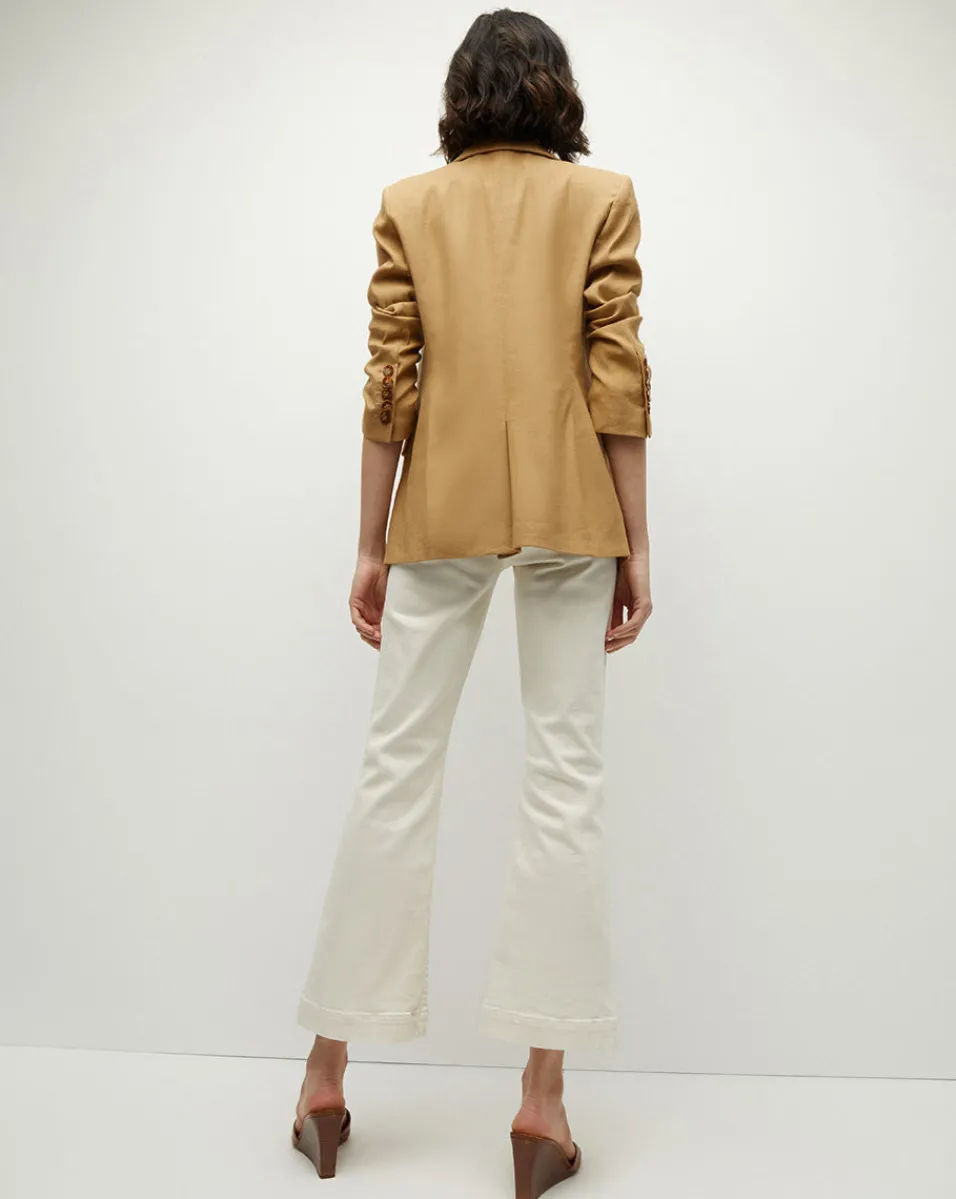 Hayward Khaki Linen Jacket | Relaxed Fit>Veronica Beard Best
