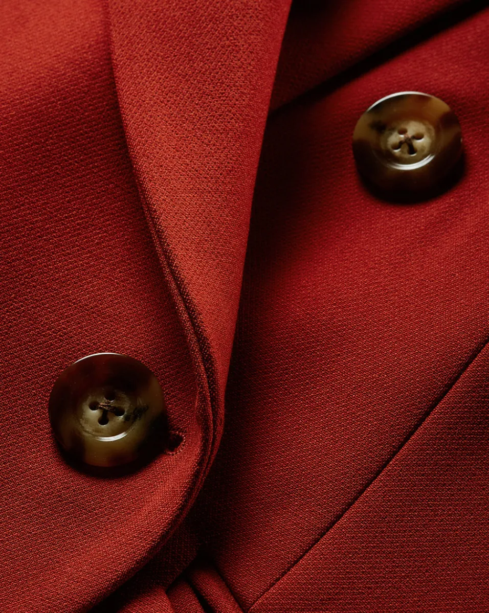 Hirsh Dickey Jacket in Brick Red>Veronica Beard New