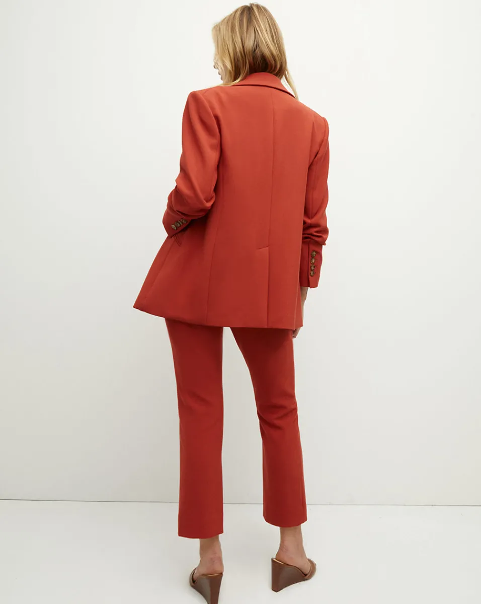 Hirsh Dickey Jacket in Brick Red>Veronica Beard New
