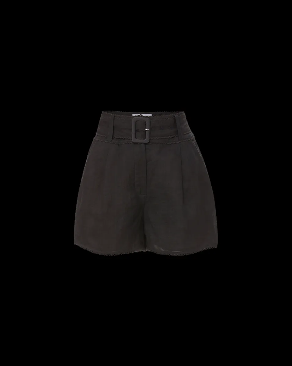 Hobbes Stretch-Linen Short in>Veronica Beard Best