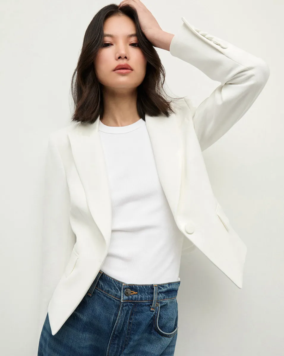 Hosanna Dickey Jacket in White>Veronica Beard Best