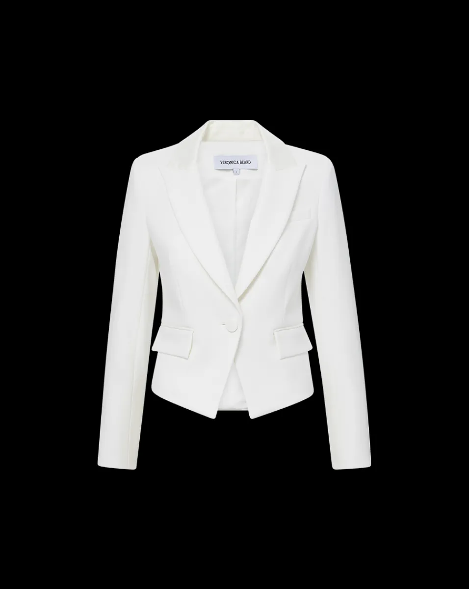 Hosanna Dickey Jacket in White>Veronica Beard Best