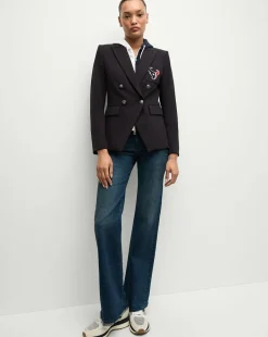 Houston Texans Dickey Jacket in Navy/Silver>Veronica Beard Best