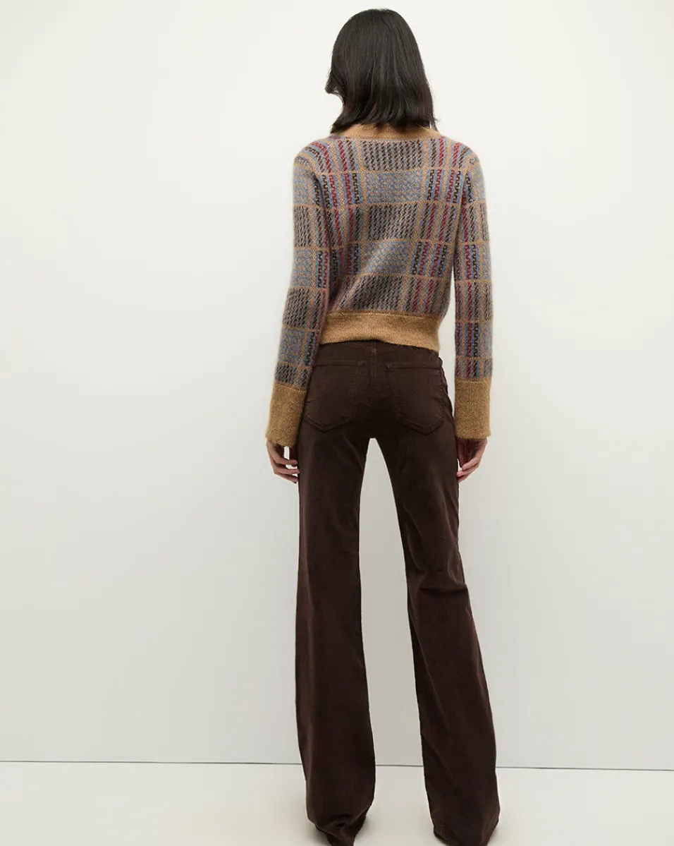 Jacira Plaid Cardigan in Russet>Veronica Beard Discount